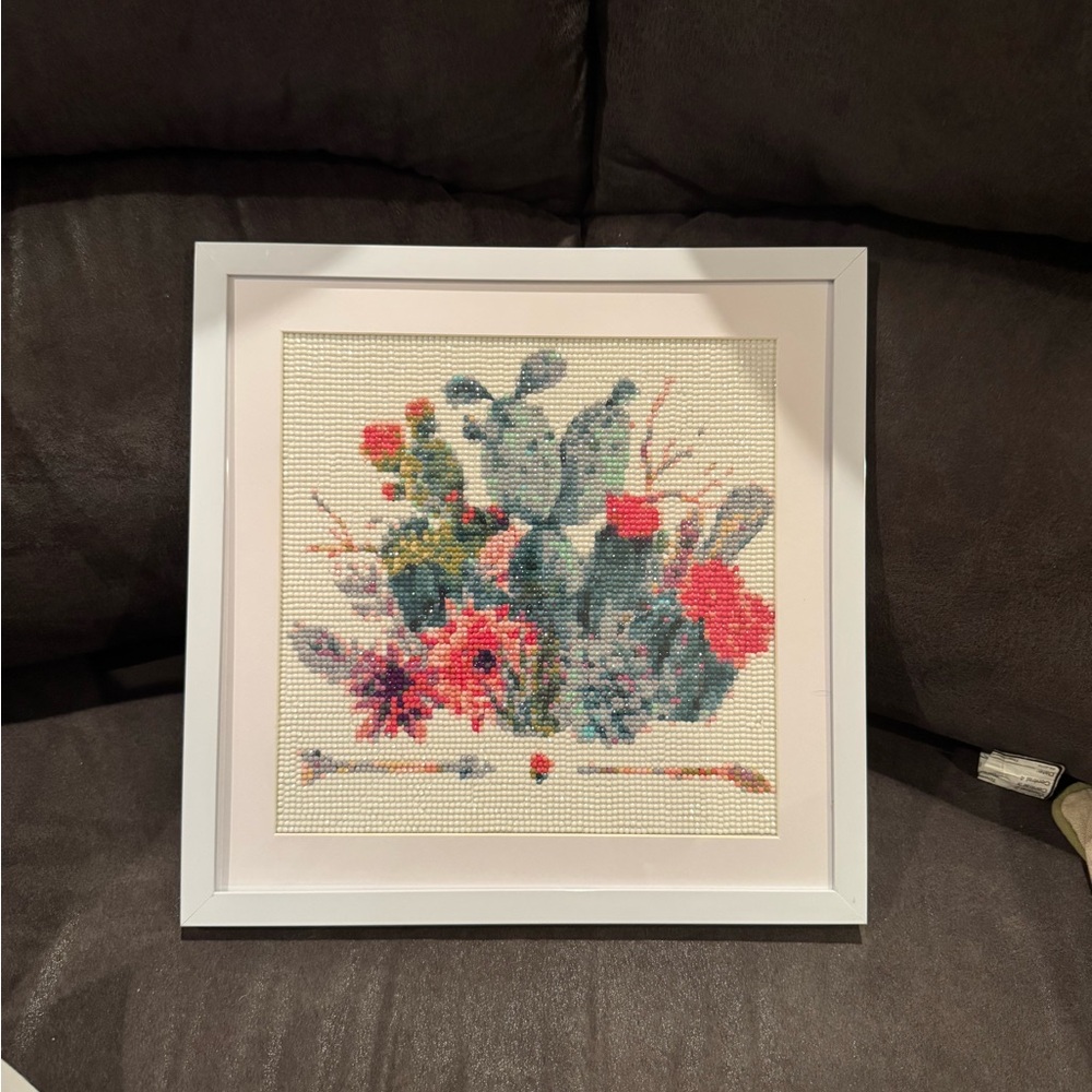Framed Cactus Art